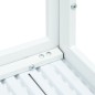 vidaXL Tavolino da Caffè Bianco 78x78x74 cm HDPE Aspetto Legno vidaXL Tavolino da Caffè Bianco 78x78x74 cm HDPE Aspetto Legno