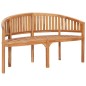 vidaXL Panchina a Forma di Banana 151 cm in Legno Massello di Teak vidaXL Panchina a Forma di Banana 151 cm in Legno Massello di Teak