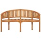vidaXL Panchina a Forma di Banana 151 cm in Legno Massello di Teak vidaXL Panchina a Forma di Banana 151 cm in Legno Massello di Teak