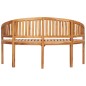 vidaXL Panchina a Forma di Banana 151 cm in Legno Massello di Teak vidaXL Panchina a Forma di Banana 151 cm in Legno Massello di Teak