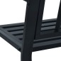 vidaXL Panchina da Giardino 125 cm Nera in Acciaio vidaXL Panchina da Giardino 125 cm Nera in Acciaio