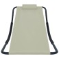 vidaXL Lettino da Giardino Crema 200x90 cm in Acciaio vidaXL Lettino da Giardino Crema 200x90 cm in Acciaio