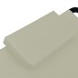 vidaXL Lettino da Giardino Crema 200x90 cm in Acciaio vidaXL Lettino da Giardino Crema 200x90 cm in Acciaio