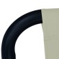 vidaXL Lettino da Giardino Crema 200x90 cm in Acciaio vidaXL Lettino da Giardino Crema 200x90 cm in Acciaio