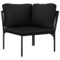 vidaXL Set Divani da Giardino 8 pz con Cuscini Neri in PVC vidaXL Set Divani da Giardino 8 pz con Cuscini Neri in PVC