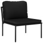 vidaXL Set Divani da Giardino 8 pz con Cuscini Neri in PVC vidaXL Set Divani da Giardino 8 pz con Cuscini Neri in PVC