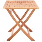 vidaXL Tavolo da Giardino Pieghevole 120x70x75 cm in Legno Eucalipto