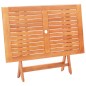 vidaXL Tavolo da Giardino Pieghevole 120x70x75 cm in Legno Eucalipto