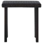 vidaXL Tavolino da Tè per Esterni Marrone 40x40x40 cm in Polyrattan