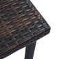 vidaXL Tavolino da Tè per Esterni Marrone 40x40x40 cm in Polyrattan