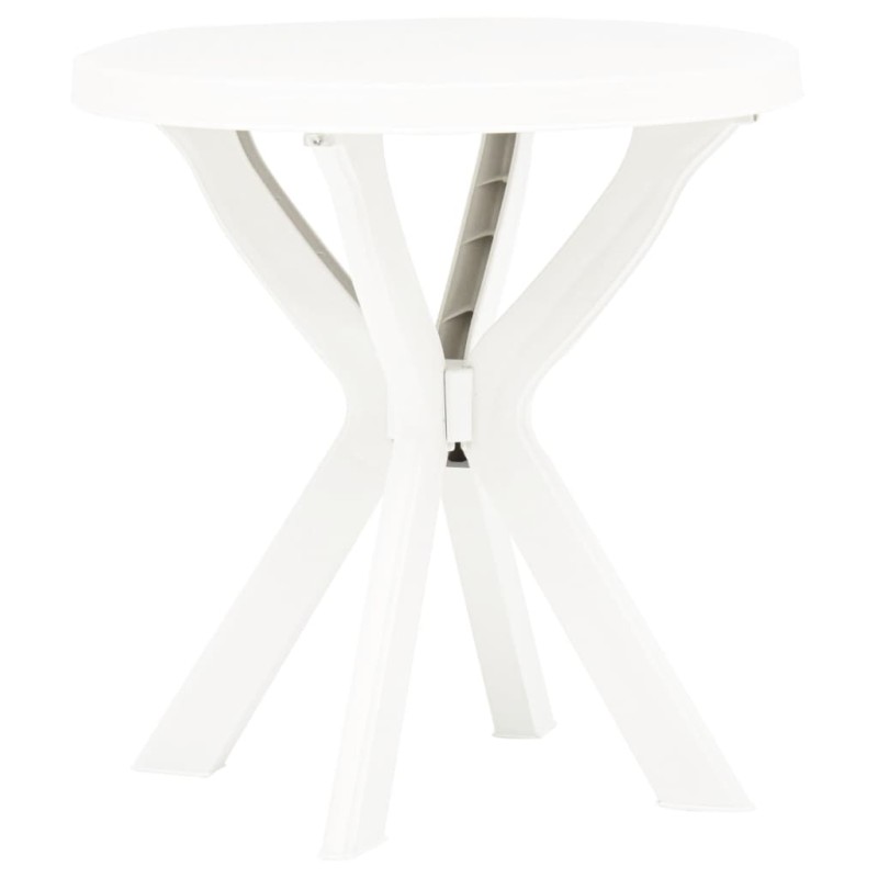 vidaXL Tavolo da Bistrot Bianco Ø70 cm in Plastica vidaXL Tavolo da Bistrot Bianco Ø70 cm in Plastica