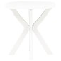 vidaXL Tavolo da Bistrot Bianco Ø70 cm in Plastica vidaXL Tavolo da Bistrot Bianco Ø70 cm in Plastica