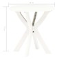vidaXL Tavolo da Bistrot Bianco Ø70 cm in Plastica vidaXL Tavolo da Bistrot Bianco Ø70 cm in Plastica