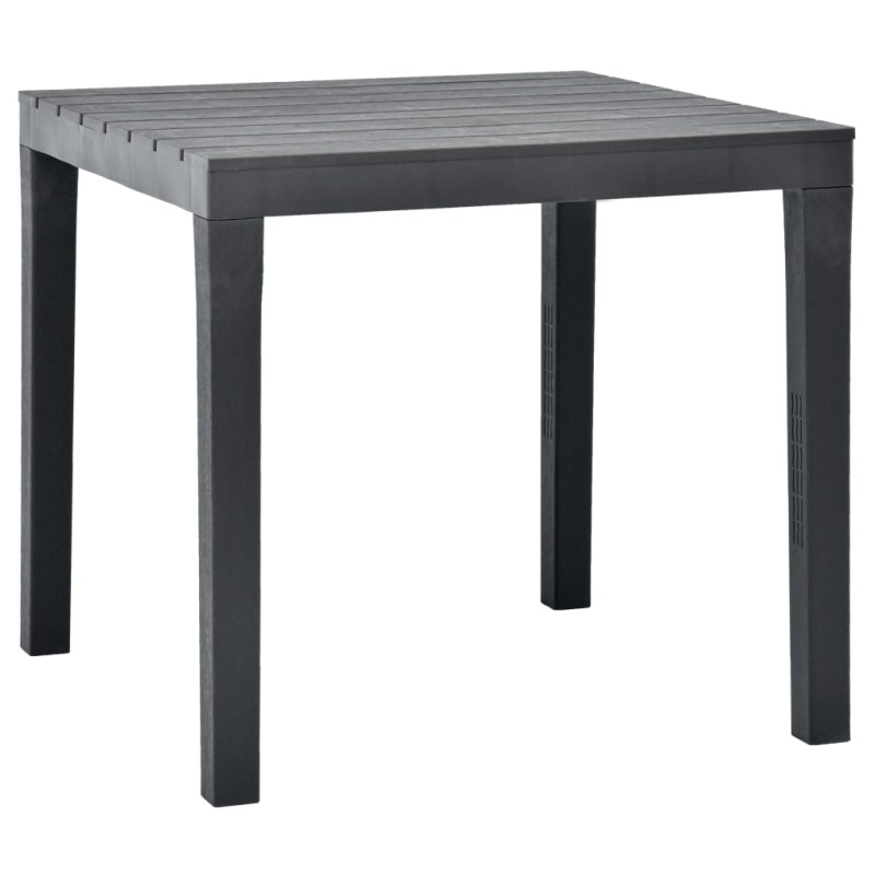 vidaXL Tavolo da Giardino Antracite 78x78x72 cm in Plastica vidaXL Tavolo da Giardino Antracite 78x78x72 cm in Plastica