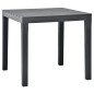 vidaXL Tavolo da Giardino Antracite 78x78x72 cm in Plastica vidaXL Tavolo da Giardino Antracite 78x78x72 cm in Plastica