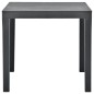 vidaXL Tavolo da Giardino Antracite 78x78x72 cm in Plastica vidaXL Tavolo da Giardino Antracite 78x78x72 cm in Plastica
