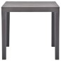 vidaXL Tavolo da Giardino Mocca 78x78x72 cm in Plastica vidaXL Tavolo da Giardino Mocca 78x78x72 cm in Plastica