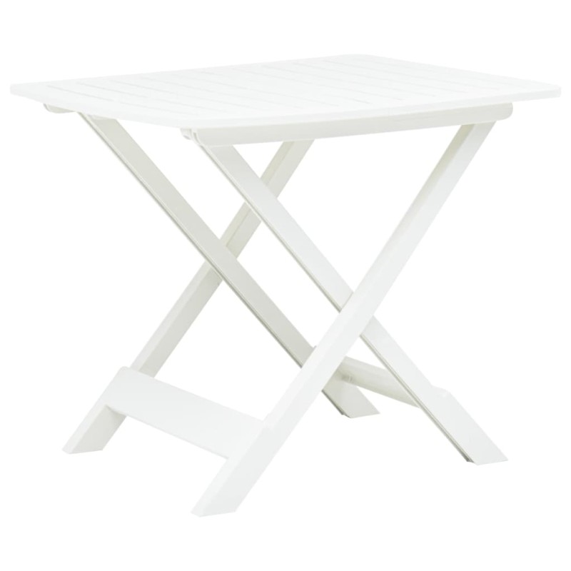 vidaXL Tavolo da Giardino Bianco 79x72x70 cm Plastica vidaXL Tavolo da Giardino Bianco 79x72x70 cm Plastica