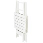 vidaXL Tavolo da Giardino Bianco 79x72x70 cm Plastica vidaXL Tavolo da Giardino Bianco 79x72x70 cm Plastica
