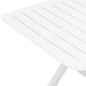 vidaXL Tavolo da Giardino Bianco 79x72x70 cm Plastica vidaXL Tavolo da Giardino Bianco 79x72x70 cm Plastica