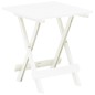 vidaXL Tavolo da Giardino Pieghevole Bianco 45x43x50 cm in Plastica vidaXL Tavolo da Giardino Pieghevole Bianco 45x43x50 cm in Plastica