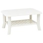 vidaXL Tavolino da Caffè Bianco 90x60x46 cm in Plastica vidaXL Tavolino da Caffè Bianco 90x60x46 cm in Plastica