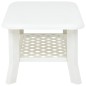 vidaXL Tavolino da Caffè Bianco 90x60x46 cm in Plastica vidaXL Tavolino da Caffè Bianco 90x60x46 cm in Plastica