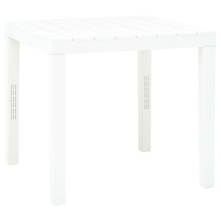 vidaXL Tavolo da Giardino Bianco 78x78x72 cm in Plastica