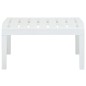 vidaXL Tavolo da Giardino Bianco 78x55x38 cm in Plastica vidaXL Tavolo da Giardino Bianco 78x55x38 cm in Plastica