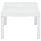 vidaXL Tavolo da Giardino Bianco 78x55x38 cm in Plastica vidaXL Tavolo da Giardino Bianco 78x55x38 cm in Plastica