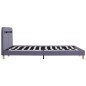 vidaXL Giroletto LED senza Materasso Grigio Chiaro 160x200 cm Tessuto vidaXL Giroletto LED senza Materasso Grigio Chiaro 160x200 cm Tessuto