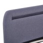 vidaXL Giroletto LED senza Materasso Grigio Chiaro 160x200 cm Tessuto vidaXL Giroletto LED senza Materasso Grigio Chiaro 160x200 cm Tessuto