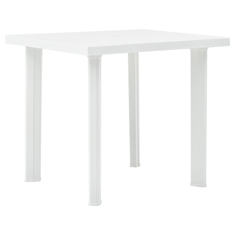 vidaXL Tavolo da Giardino Bianco 78x75x72 cm in Plastica vidaXL Tavolo da Giardino Bianco 78x75x72 cm in Plastica