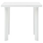vidaXL Tavolo da Giardino Bianco 78x75x72 cm in Plastica vidaXL Tavolo da Giardino Bianco 78x75x72 cm in Plastica