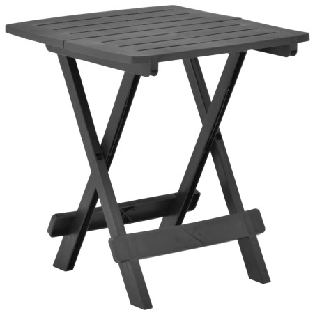vidaXL Tavolo da Giardino Pieghevole Antracite 45x43x50 cm in Plastica 