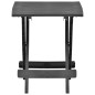vidaXL Tavolo da Giardino Pieghevole Antracite 45x43x50 cm in Plastica 