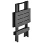 vidaXL Tavolo da Giardino Pieghevole Antracite 45x43x50 cm in Plastica 