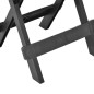vidaXL Tavolo da Giardino Pieghevole Antracite 45x43x50 cm in Plastica 
