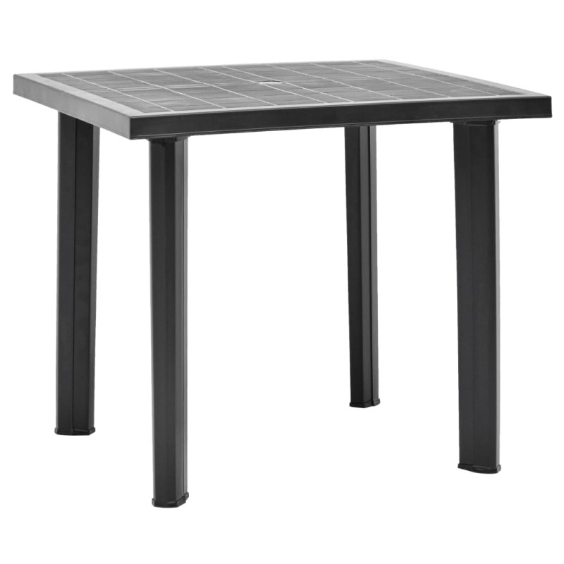 vidaXL Tavolo da Giardino Antracite 80x75x72 cm in Plastica vidaXL Tavolo da Giardino Antracite 80x75x72 cm in Plastica