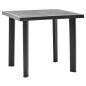 vidaXL Tavolo da Giardino Antracite 80x75x72 cm in Plastica vidaXL Tavolo da Giardino Antracite 80x75x72 cm in Plastica