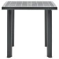 vidaXL Tavolo da Giardino Antracite 80x75x72 cm in Plastica vidaXL Tavolo da Giardino Antracite 80x75x72 cm in Plastica