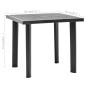 vidaXL Tavolo da Giardino Antracite 80x75x72 cm in Plastica vidaXL Tavolo da Giardino Antracite 80x75x72 cm in Plastica