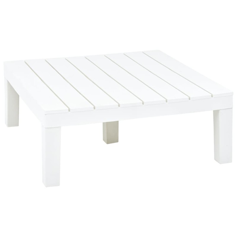 vidaXL Tavolo da Giardino Bianco 78x78x31 cm in Plastica vidaXL Tavolo da Giardino Bianco 78x78x31 cm in Plastica
