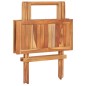 vidaXL Tavolo da Bistrot Pieghevole 60x60x65 cm in Massello di Teak vidaXL Tavolo da Bistrot Pieghevole 60x60x65 cm in Massello di Teak