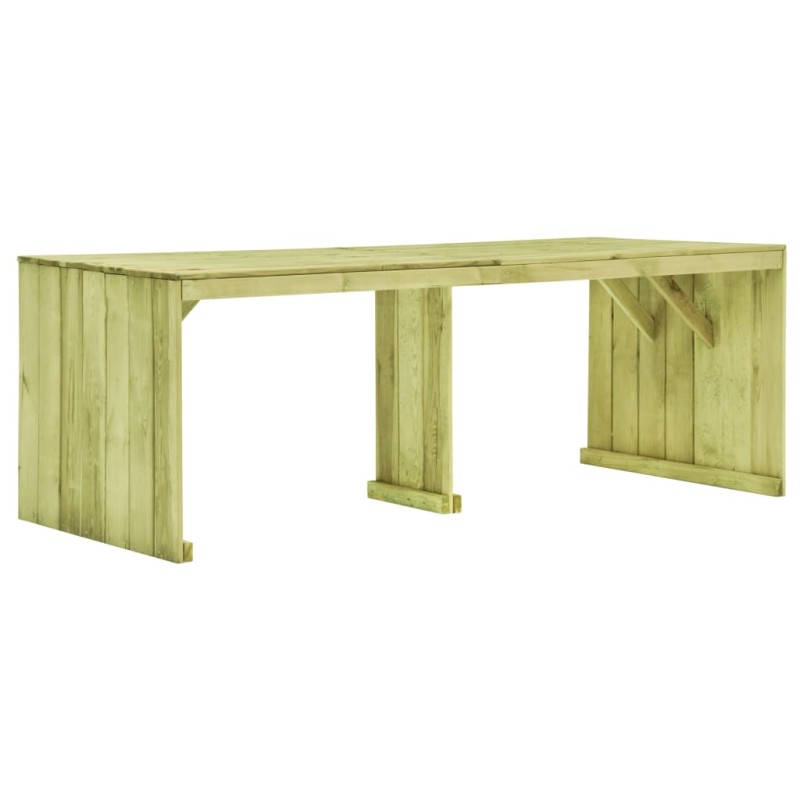 vidaXL Tavolo da Giardino 220x101,5x80 cm in Legno di Pino Impregnato vidaXL Tavolo da Giardino 220x101,5x80 cm in Legno di Pino Impregnato