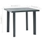 vidaXL Tavolo da Giardino Verde 80x75x72 cm in Plastica vidaXL Tavolo da Giardino Verde 80x75x72 cm in Plastica