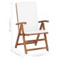 vidaXL Sedie da Giardino con Cuscini 2 pz Legno Massello di Teak Crema vidaXL Sedie da Giardino con Cuscini 2 pz Legno Massello di Teak Crema