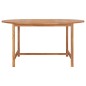 vidaXL Tavolo da Giardino 150x76 cm in Massello di Teak
