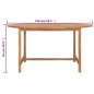 vidaXL Tavolo da Giardino 150x76 cm in Massello di Teak