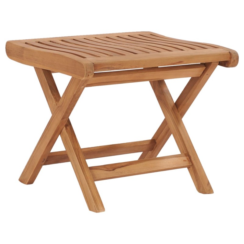 vidaXL Poggiapiedi Pieghevole 46,5x49x41,5 cm Legno Massello di Teak vidaXL Poggiapiedi Pieghevole 46,5x49x41,5 cm Legno Massello di Teak